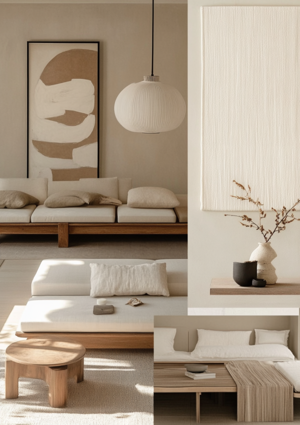 Japandi-Inspired Moodboard: A Perfect Blend of Minimalism and Warmth