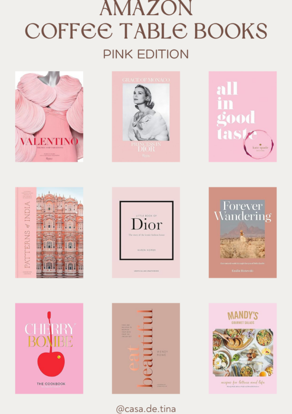 Weekly Roundup: Pink Amazon Coffee Table Books