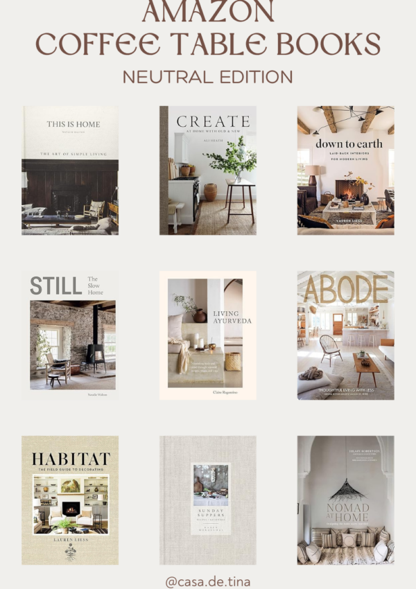 Weekly Roundup: The Best Amazon Neutral Coffee Table Books