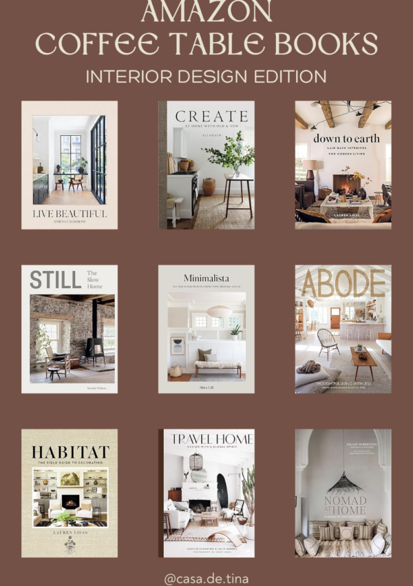 Weekly Roundup: Interior Design Amazon Coffee Table Books
